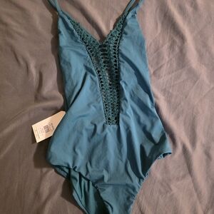 Billabong Blue One Piece Swimsuit